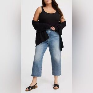 NWT Torrid crop high rise straight ankle classic denim jeans size 12 or large